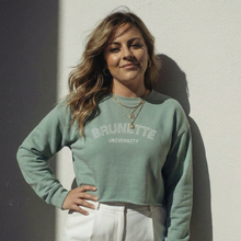 Load image into Gallery viewer, BRUNETTE UNI CROP Sweatshirt
